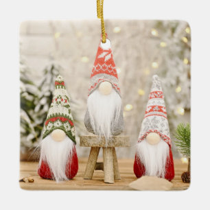 ORNEMENT EN CÉRAMIQUE **AMIS GNOME OU FAMILLE** ORNAMENT