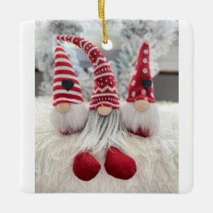 ORNEMENT EN CÉRAMIQUE **AMIS GNOME OU FAMILLE** ORNAMENT