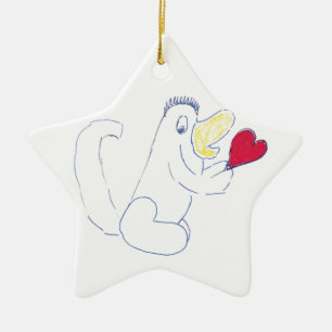 Ornement En Céramique Amour Bug Star Céramique Ornament de Noël