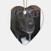 Ornement En Céramique Amour de chiot (Gauche)