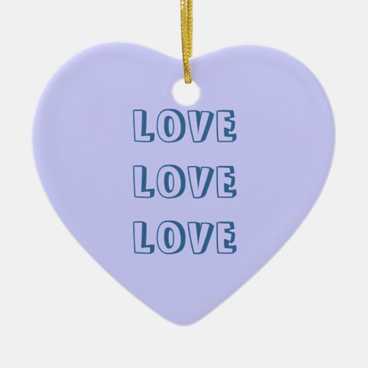 Ornement En Céramique Amour d'ornement (Devant)