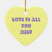 Ornement En Céramique Amour d'ornement (Dos)