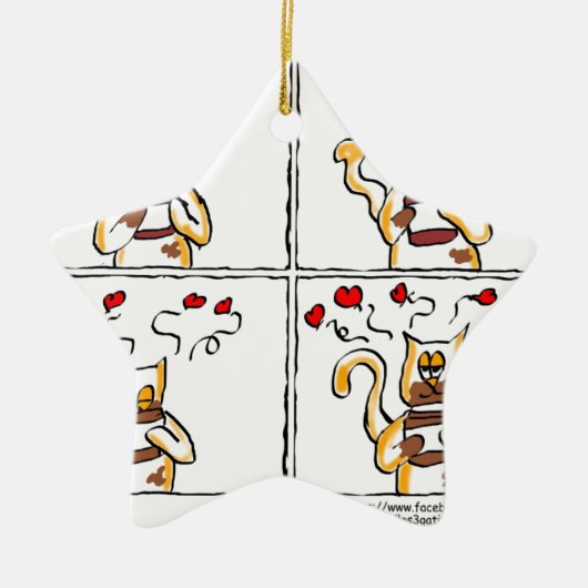 Ornement En Céramique Amour est Nutella (Devant)