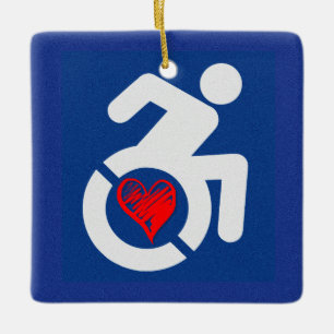 Ornement En Céramique Amour Handicap