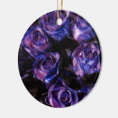 Ornement En Céramique Amour romantique violet Valentine Parties scintill (Gauche)