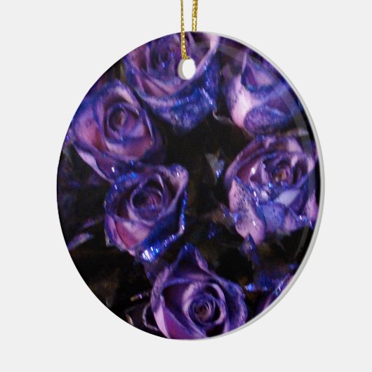 Ornement En Céramique Amour romantique violet Valentine Parties scintill (Gauche)