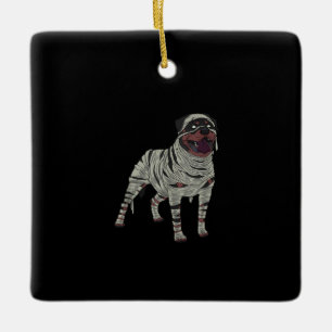 Ornement En Céramique Amoureux de les chiens du costume d'Halloween Dog
