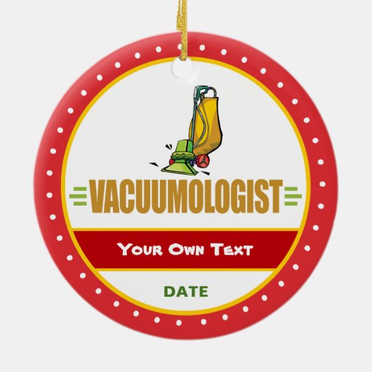 Ornement En Céramique Amoureux de Vacuu,m (Dos)