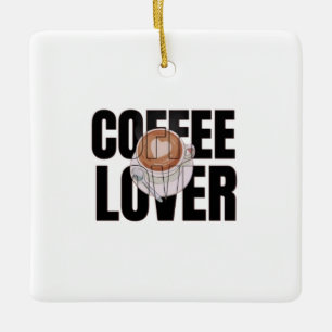 Ornement En Céramique Amoureux du café – Accro du café Désir de caféine