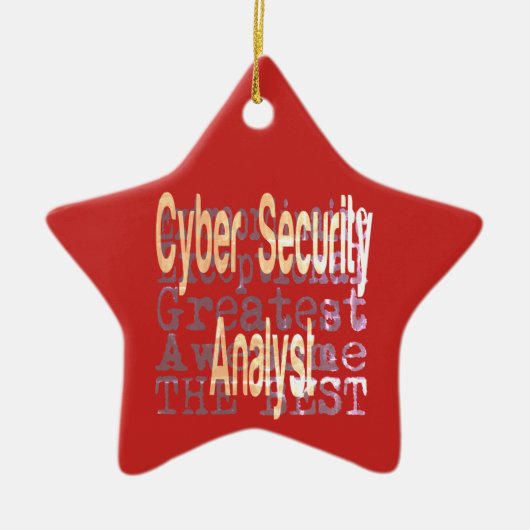 Ornement En Céramique Analyste de sécurité informatique Extraordinaire (Devant)