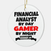 Ornement En Céramique Analyste financier Gamer (Gauche)