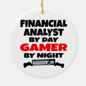 Ornement En Céramique Analyste financier Gamer (Dos)
