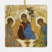 Ornement En Céramique Andrei Rublev Iconique Trinity Angels Abraham Bibl (Devant)