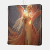 Ornement En Céramique Ange de feu de Noël (Gauche)