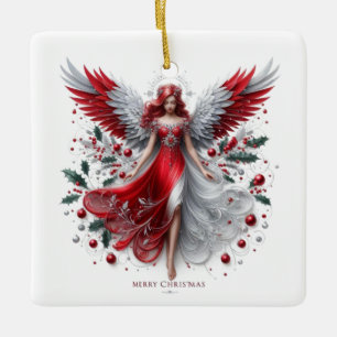 Ornement En Céramique Ange de Noël