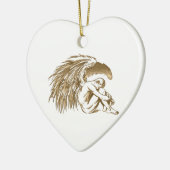 ORNEMENT EN CÉRAMIQUE ANGE MASCULIN (Gauche)