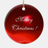 Ornement En Céramique ANGE MUSICAL EN ROUGE ET OR Ruby Pierre Gem (Dos)