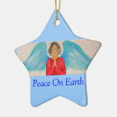 Ornement En Céramique Ange-ornement de Noël (Gauche)