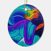 Ornement En Céramique Angel bleu (Gauche)