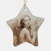 Ornement En Céramique ANGEL PLAYING LYRA OVER THE CLOUDS Star (Gauche)