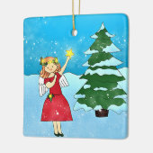 Ornement En Céramique Angel Tree Star Ceramic (Gauche)