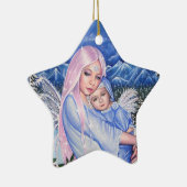 Ornement En Céramique Anges de neige (Droite)