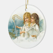Ornement En Céramique Anges de Noël de chant (Gauche)