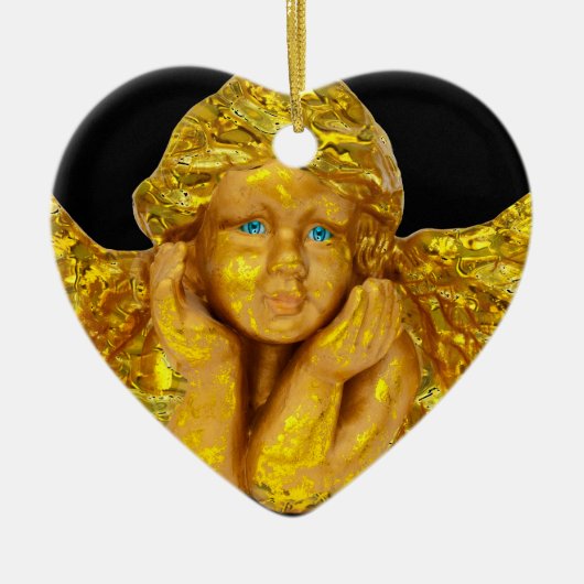 Ornement En Céramique Anges pour Noël (Devant)
