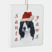 Ornement En Céramique Anglais Springer Spaniel Père Noël Paws (Droite)