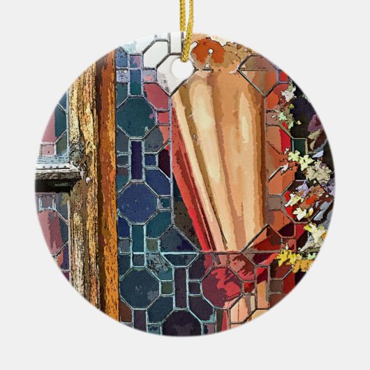 ORNEMENT EN CÉRAMIQUE ANGLETERRE VICTORIENNE (Devant)