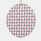 Ornement En Céramique AngryBot LoveBot Ornament (Gauche)