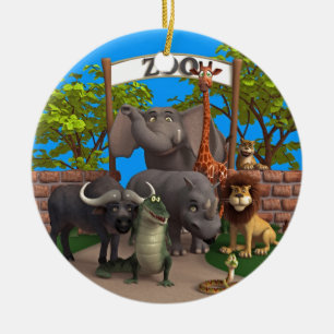 Ornement En Céramique Animaux au zoo