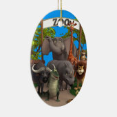 Ornement En Céramique Animaux au zoo (Droite)