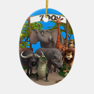 Ornement En Céramique Animaux au zoo