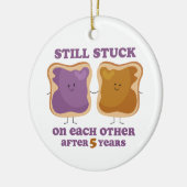 Ornement En Céramique Anniversaire de PBJ 5ème (Gauche)