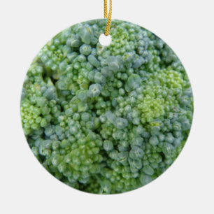 Ornement En Céramique Anniversaire personnalisé Broccoli Macro
