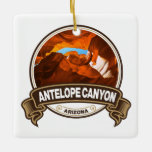 Ornement En Céramique Antelope Canyon Arizona Travel Badge<br><div class="desc">Antelope Canyon design photoréaliste. Le Navajo Upper Antelope Canyon est un canyon à fente dans le sud-ouest américain.</div>