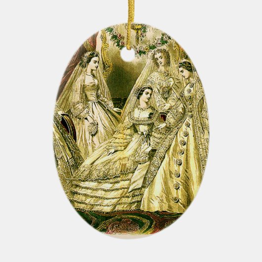 Ornement En Céramique Antique Mariage (Devant)