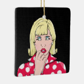 Ornement En Céramique Anxiété Stress pop art (Droite)