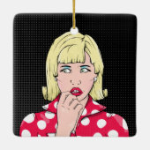 Ornement En Céramique Anxiété Stress pop art (Dos)