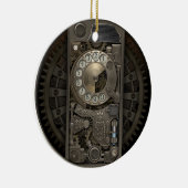 Ornement En Céramique Appareil Steampunk - Téléphone Rotary. (Droite)