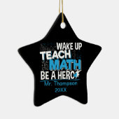 Ornement En Céramique Appréciation de l'enseignant en mathématiques - En (Droite)