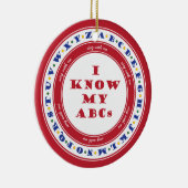 Ornement En Céramique Apprenez l'ornement d'alphabet (Droite)