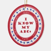 Ornement En Céramique Apprenez l'ornement d'alphabet (Gauche)