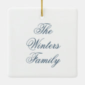 Ornement En Céramique Aquarelle Casse-monogramme Noël (Dos)