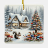 Ornement En Céramique Aquarelle Whimsical Enchanted (Devant)