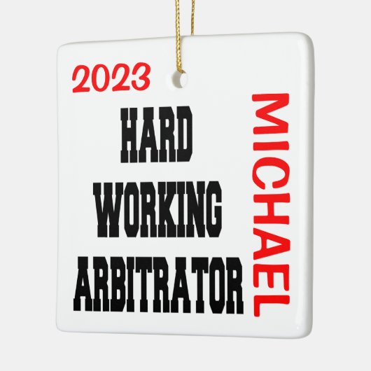 Ornement En Céramique Arbitre de travail difficile (Gauche)