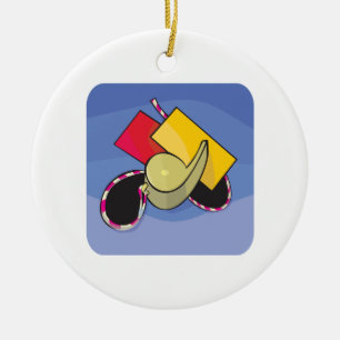 Ornement En Céramique Arbitre du football