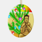 Ornement En Céramique Arbre de Bouddha et de Noël (Droite)