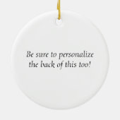 Ornement En Céramique Arbre de Bouddha et de Noël (Dos)